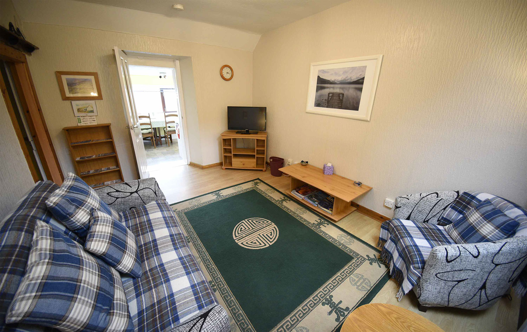 Bramble Cottage Self Catering Living Room with Freeview TV and Internet