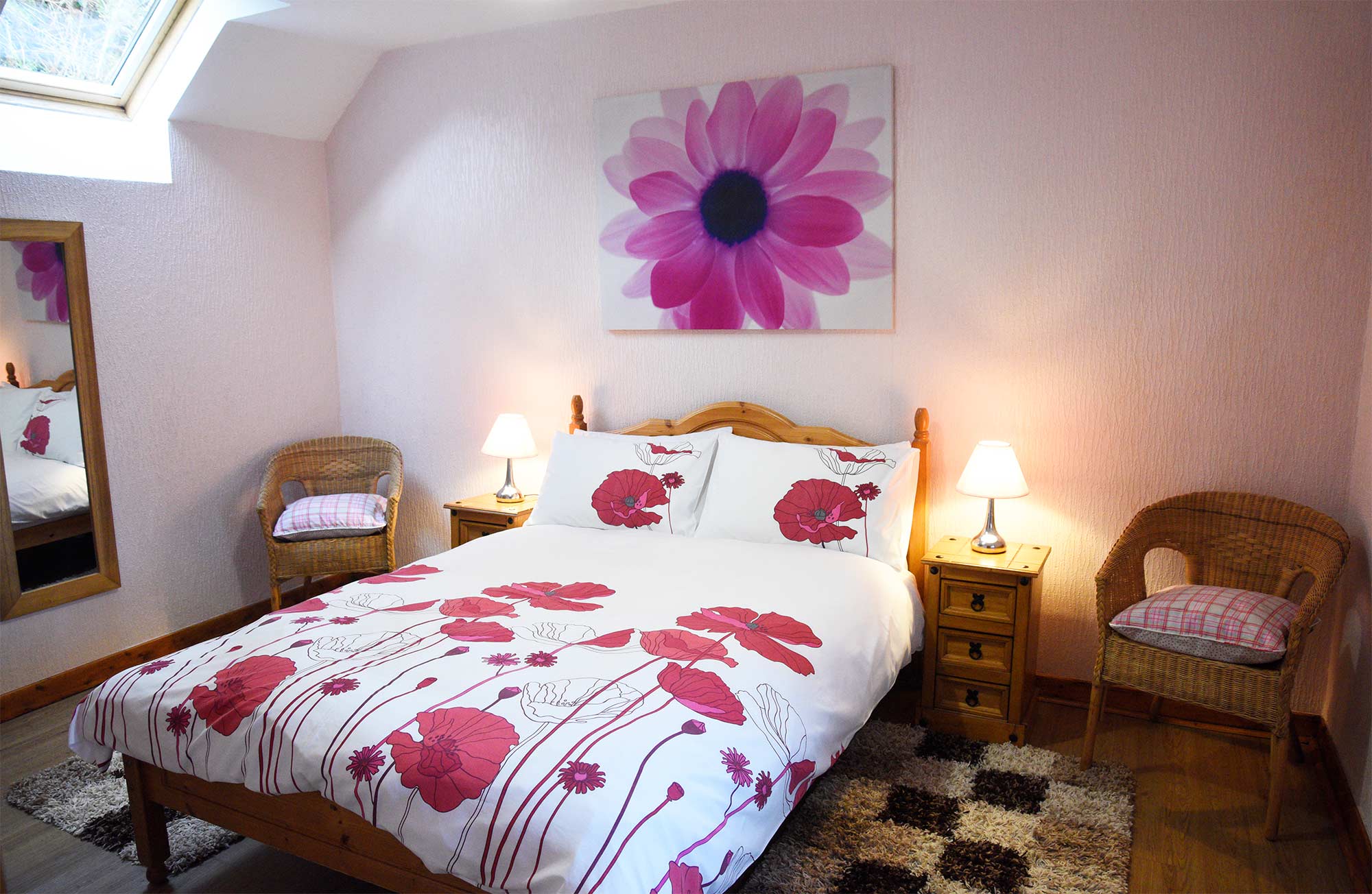 Bramble Cottage Self Catering accommodation double bed with internet access